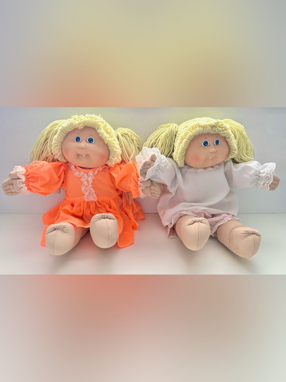 Cabbage Patch Kids Twin Dolls - Plush Blonde Girls